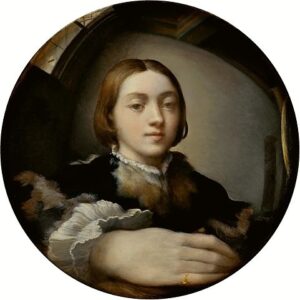 Das erste in der Kunstgeschichte bekannte Selfie stammt von dem italienischen Maler Parmigianino aus dem Jahre 1523 und hängt im Wiener KHM