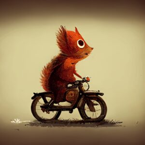 Prinz Rupi happy red squirrel on a bike singing loud 3c253a9d 0e4d 49c8 a576 562904a12ffd