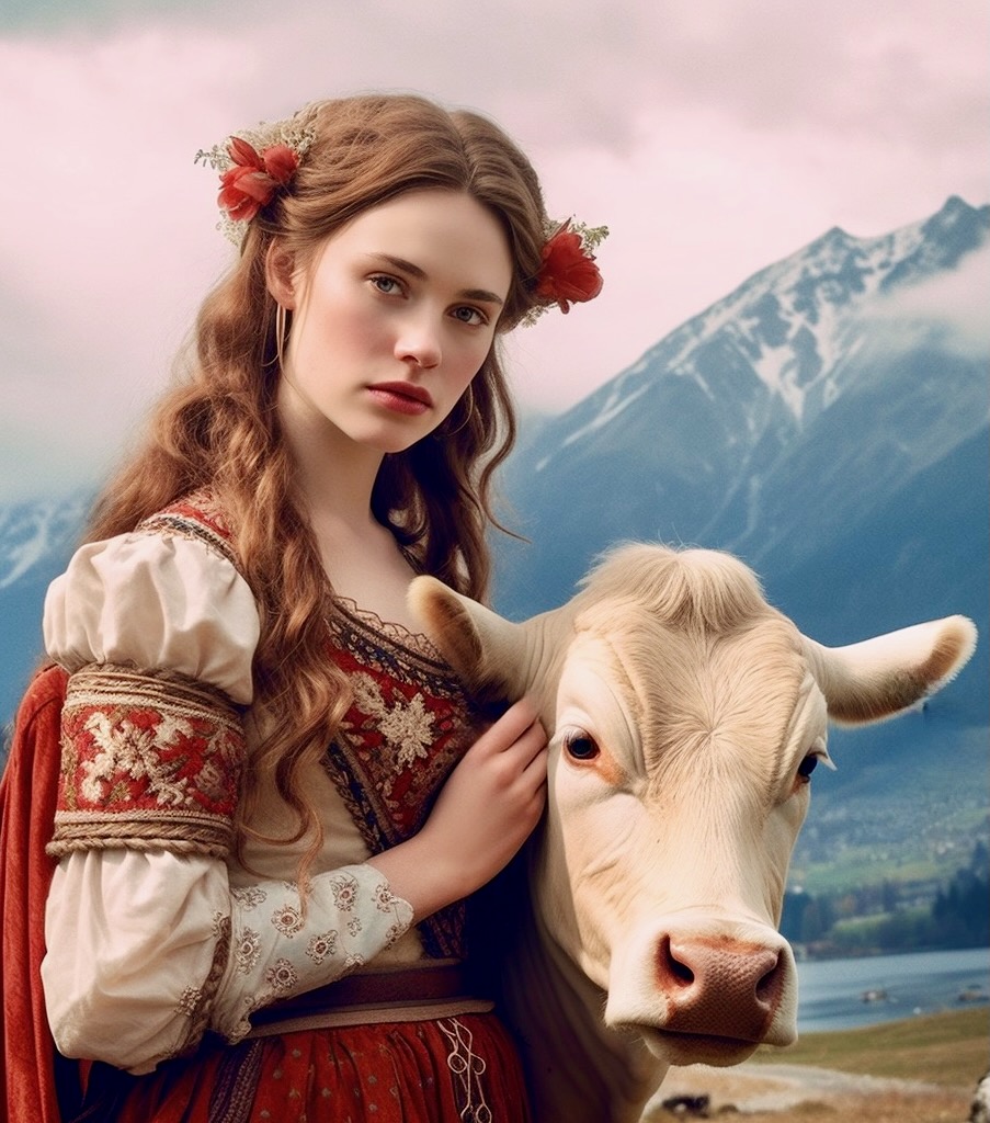 Prinz Rupi beautiful girl in austrian costume