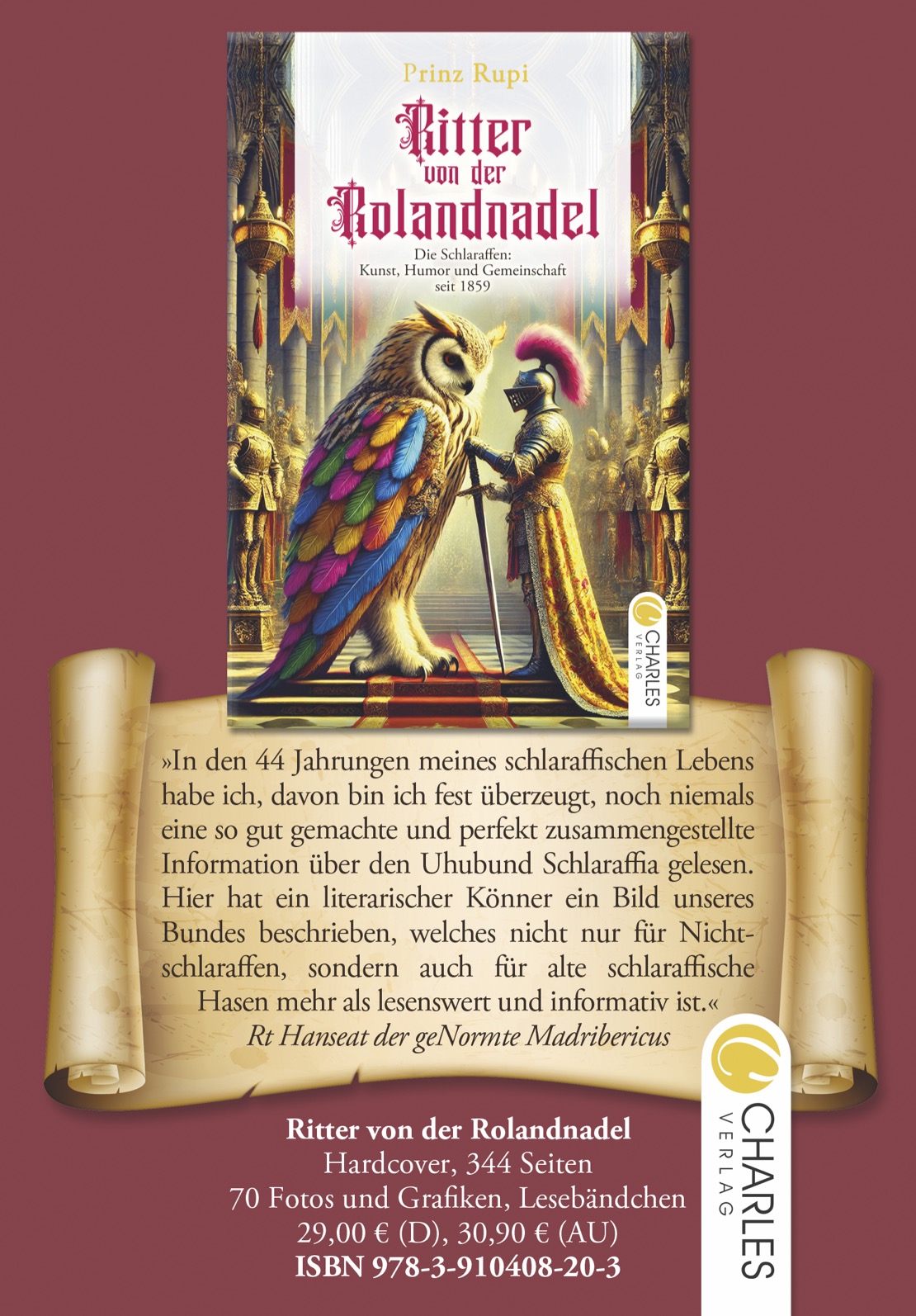 Anzeige Buch Die Ritter von der Rolandnadel