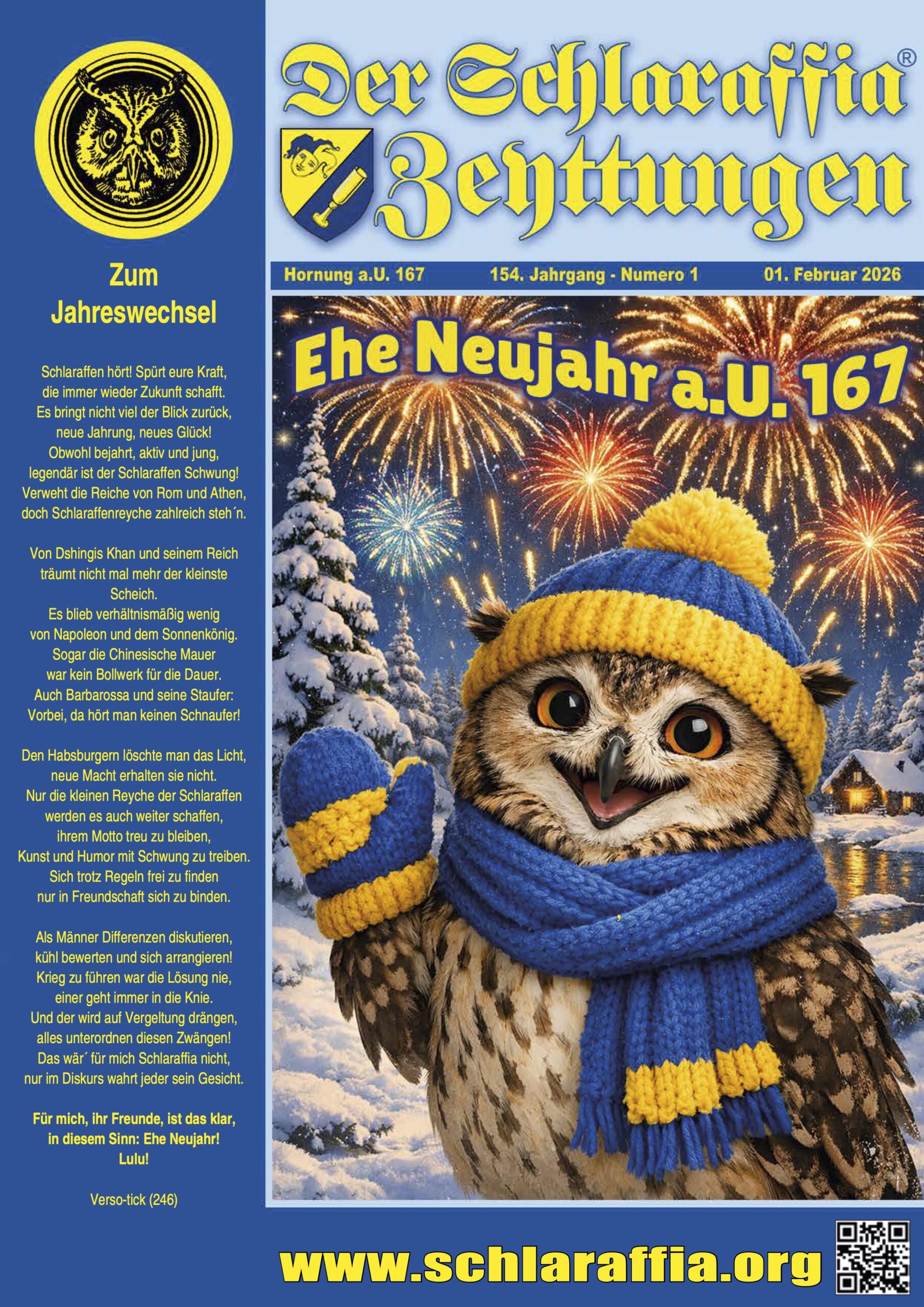 KI-Cover der Schlaraffen-Zeitung