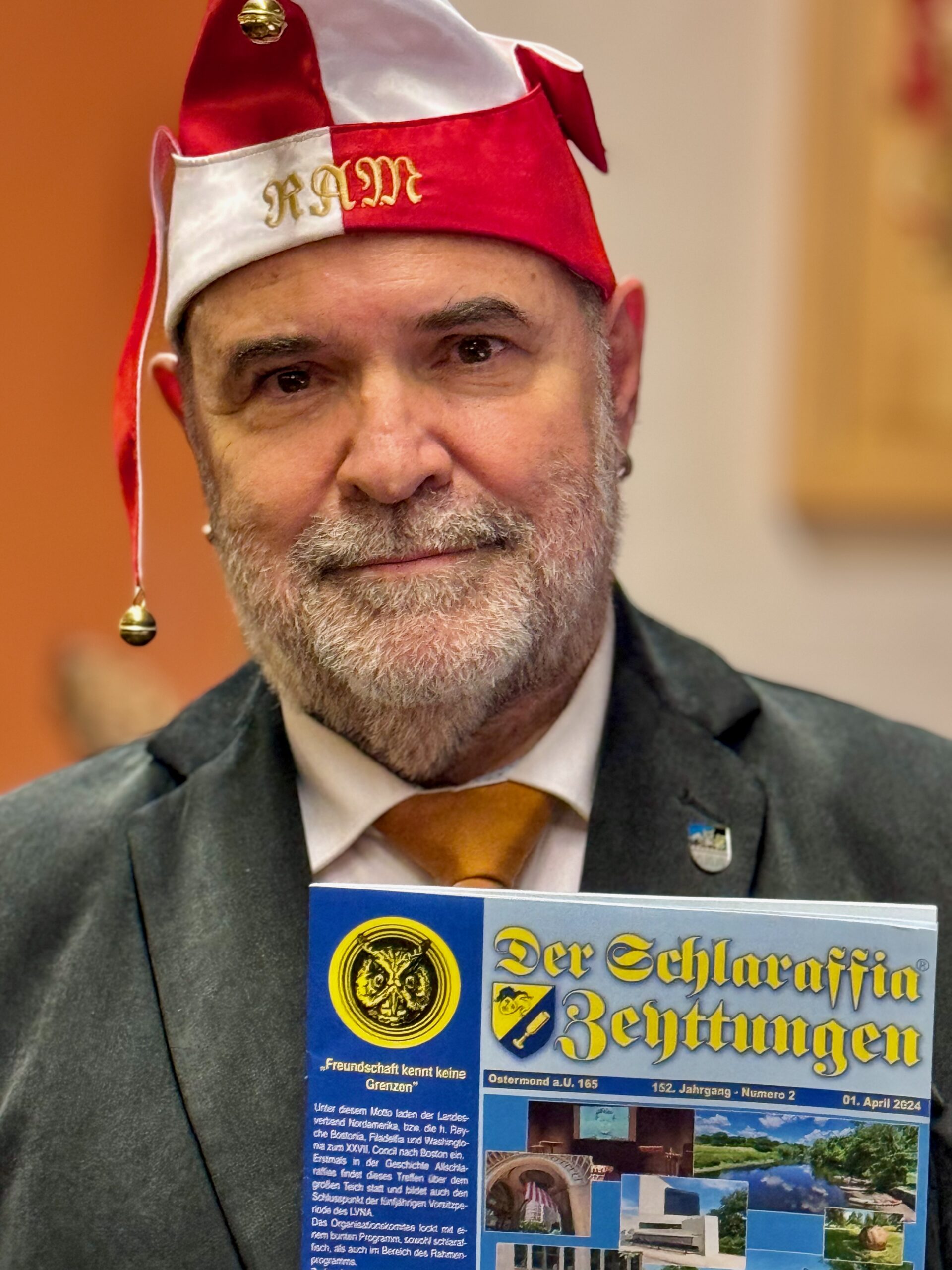 Als RT RAM ist Peter Schaufler Chefredakteur der Schlaraffen-Zeitung